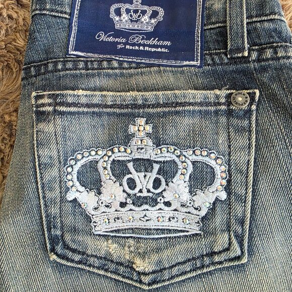 Rock n Republic Victoria Beckham Crown Jeans 26 New condition - Picture 2 of 9